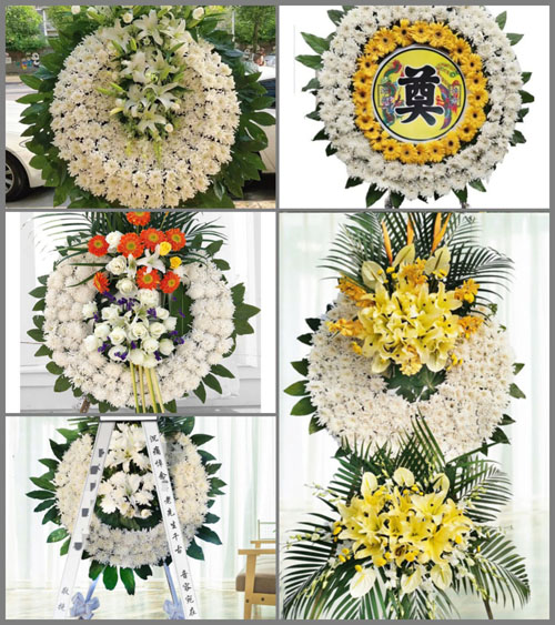 湖南永州零陵区大庆坪乡绕宝田村花圈速递